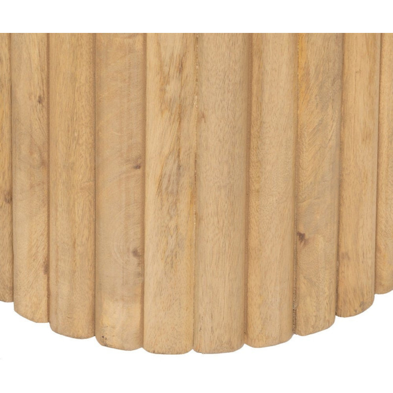 Table basse moderne Ovale en Bois de manguier Naturel Montmartre - 7