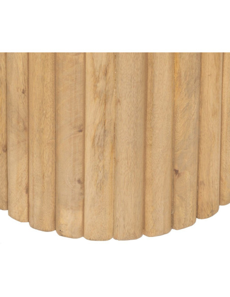 Table basse moderne Ovale en Bois de manguier Naturel Montmartre - 7