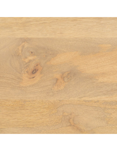 Table basse moderne Ovale en Bois de manguier Naturel Montmartre - 8