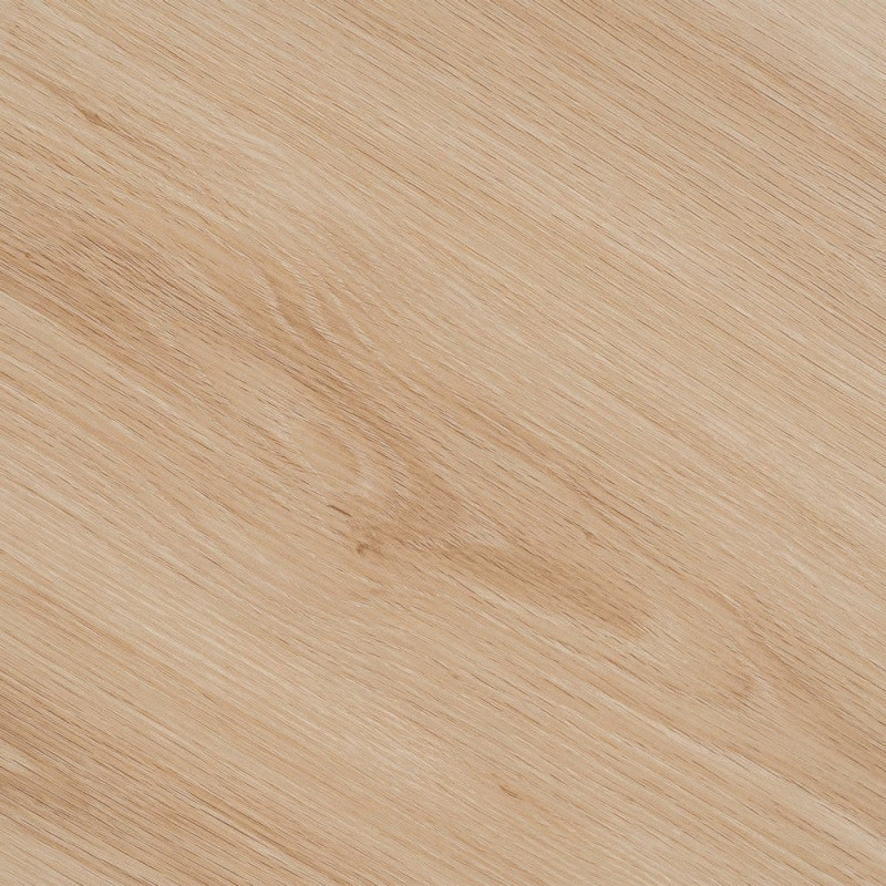 Table à manger moderne Ronde 6 personnes en Bois MDF Naturel Métal Blanc crème Saida - 6