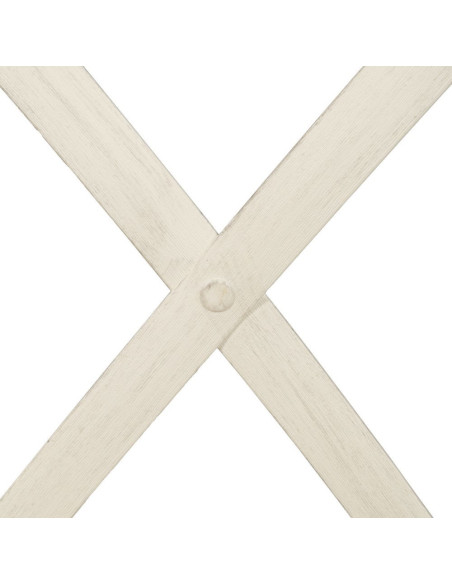 Chaise bistrot dos croisé en Polypropylène Blanc Effet bois Efia (Lot de 2) - 11