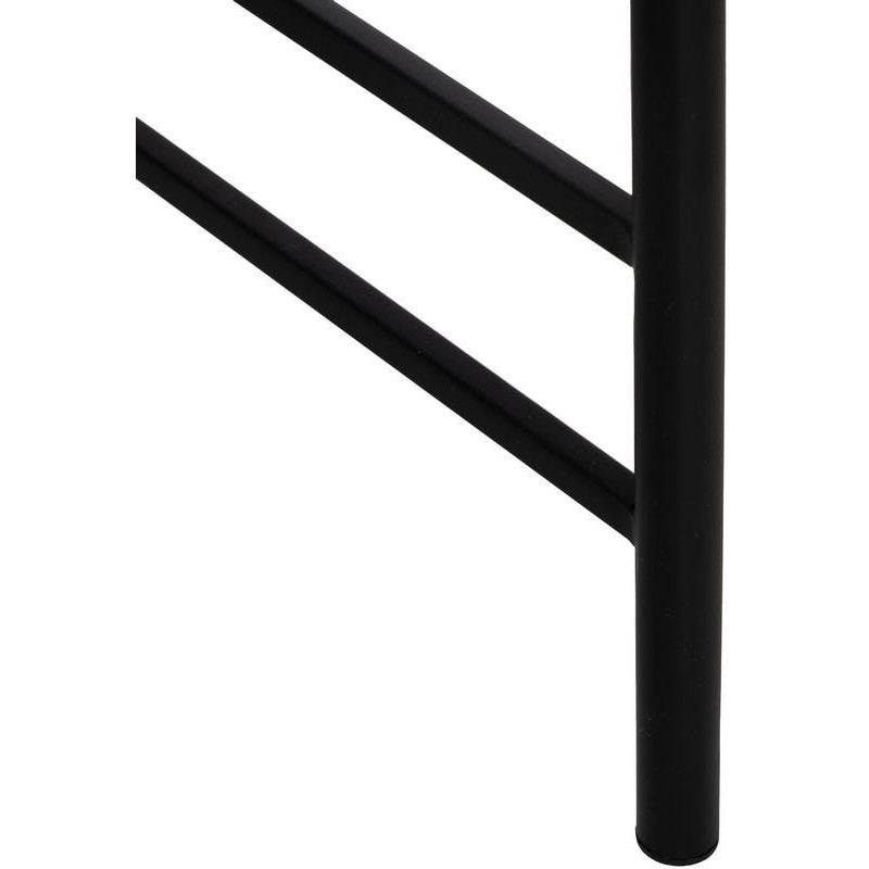 Grande Table basse originale Organique en Bois d'hévéa Marron Verre Transparent Métal Noir Helria - 6