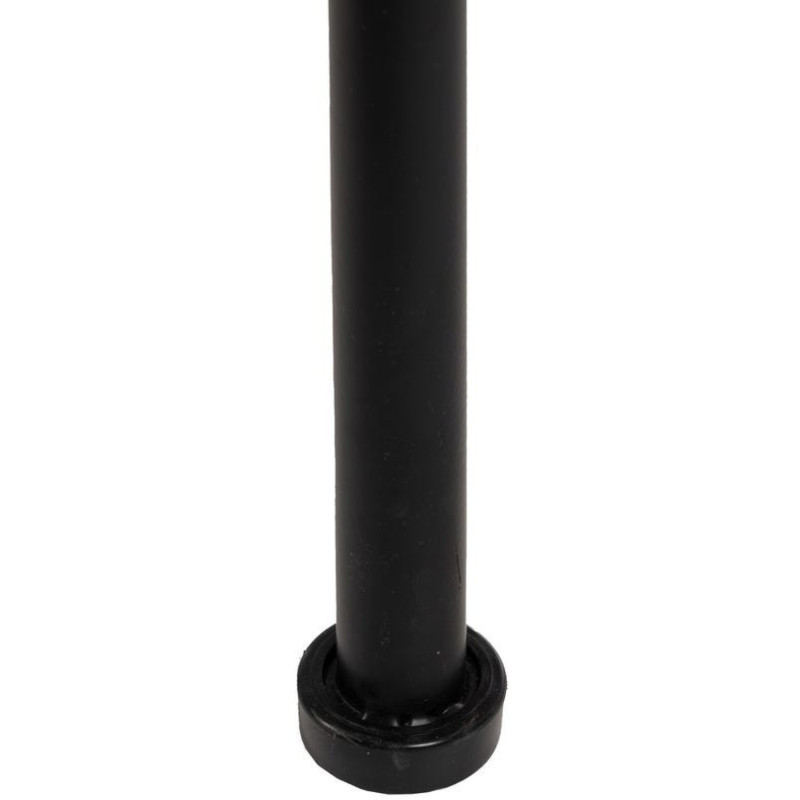 Tabouret de bar extérieur vintage chic en Rotin polyéthylène Naturel Tressé Métal Noir Javia (Lot de 2) - 13