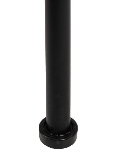 Tabouret de bar extérieur vintage chic en Rotin polyéthylène Naturel Tressé Métal Noir Javia (Lot de 2) - 13