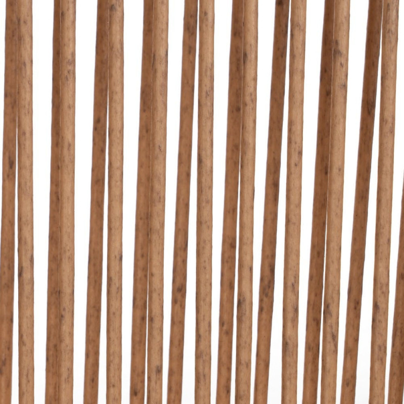 Fauteuil de table extérieur vintage chic en Rotin polyéthylène Naturel Tressé Métal Noir Rayo (Lot de 2) - 14