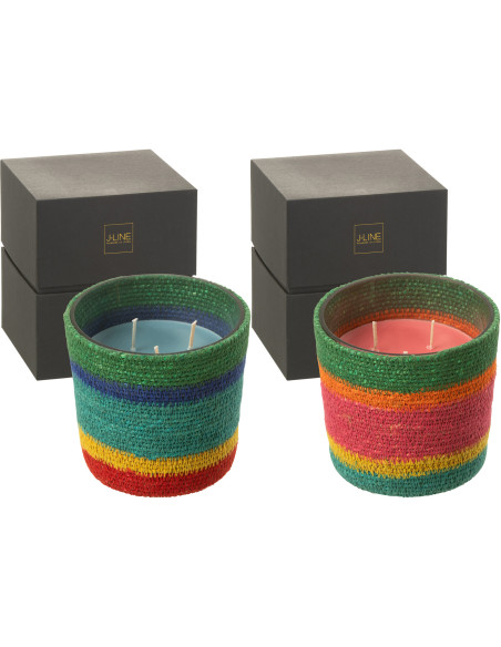Bougie parfumée Senteur Boisée Woody Aurora 45 heures Mahdi (Lot de 2) - 1