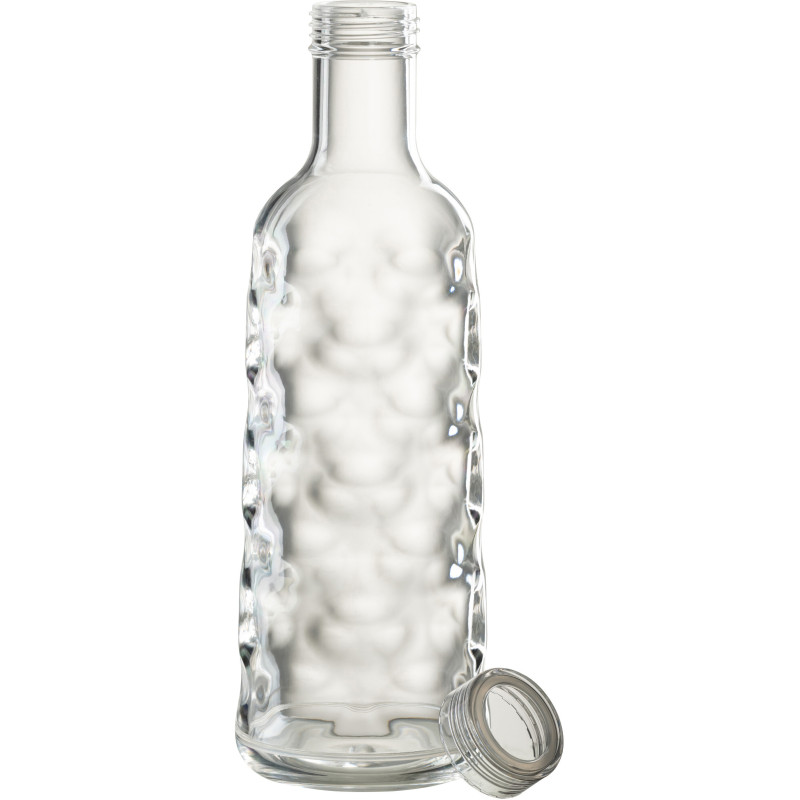 Carafe Bouteille avec bouchon 1,15 L en Plastique réutilisable Transparent Effet martelé Scarlet - 2