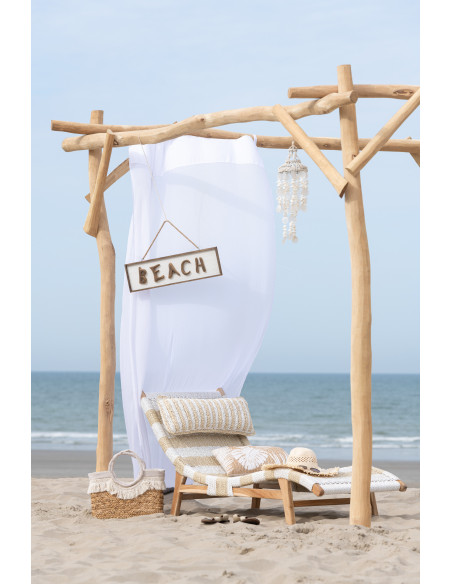 Décoration à suspendre Hauteur 55 cm en Coquillage Blanc Crysta - 2