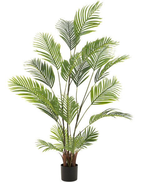 Arbre artificiel Palmier XL Hauteur 180 cm en Plastique Vert avec pot - 1