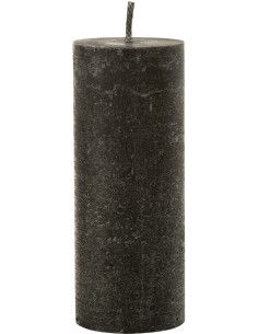 Bougie d'extérieur Pilier en Noir 45 heures Hauteur 25 cm J-Line - 1