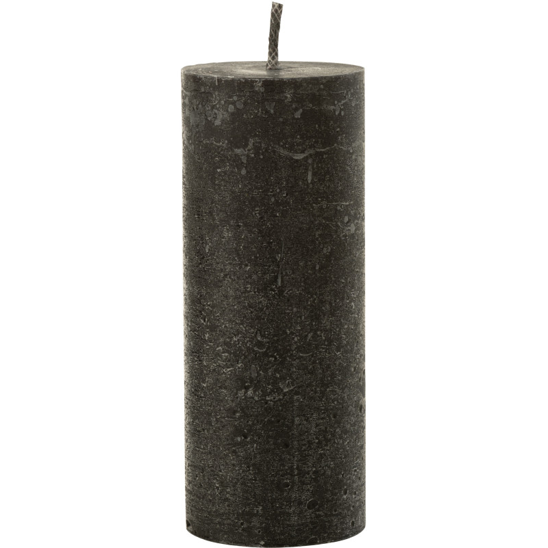 Bougie d'extérieur Pilier en Noir 45 heures Hauteur 25 cm J-Line - 1