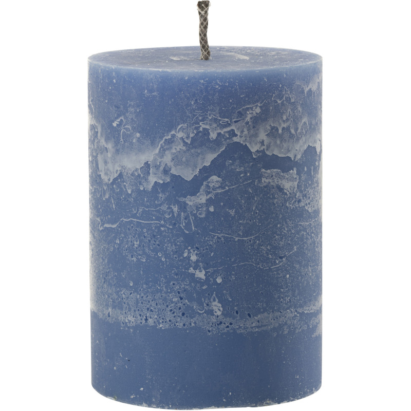 Bougie d'extérieur Pilier en Bleu 95 heures Hauteur 21 cm J-Line - 1