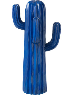 Statuette déco Cactus Hauteur 40 cm en Résine Bleu Kaktos - 1
