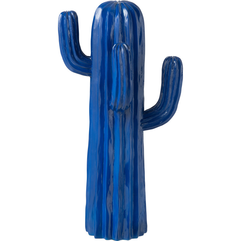 Statuette déco Cactus Hauteur 40 cm en Résine Bleu Kaktos - 1