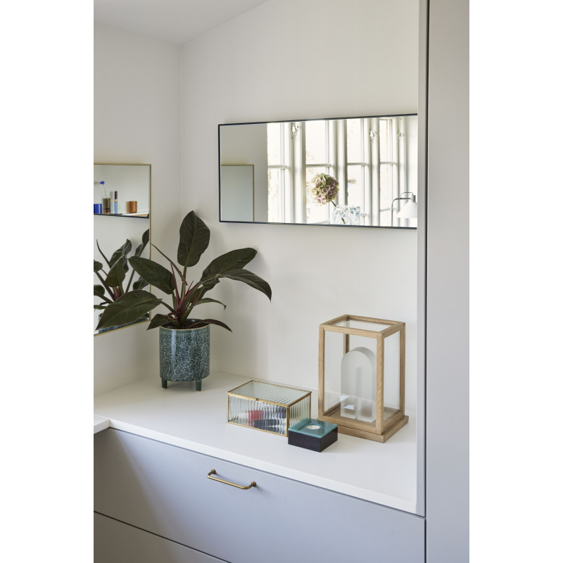 Serre livres moderne Hauteur 20 cm en Verre Blanc Arch - 3