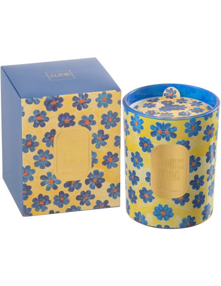 Bougie parfumée XL Senteur Florale White Musk Violet 70 heures Happiness Blooms - 1