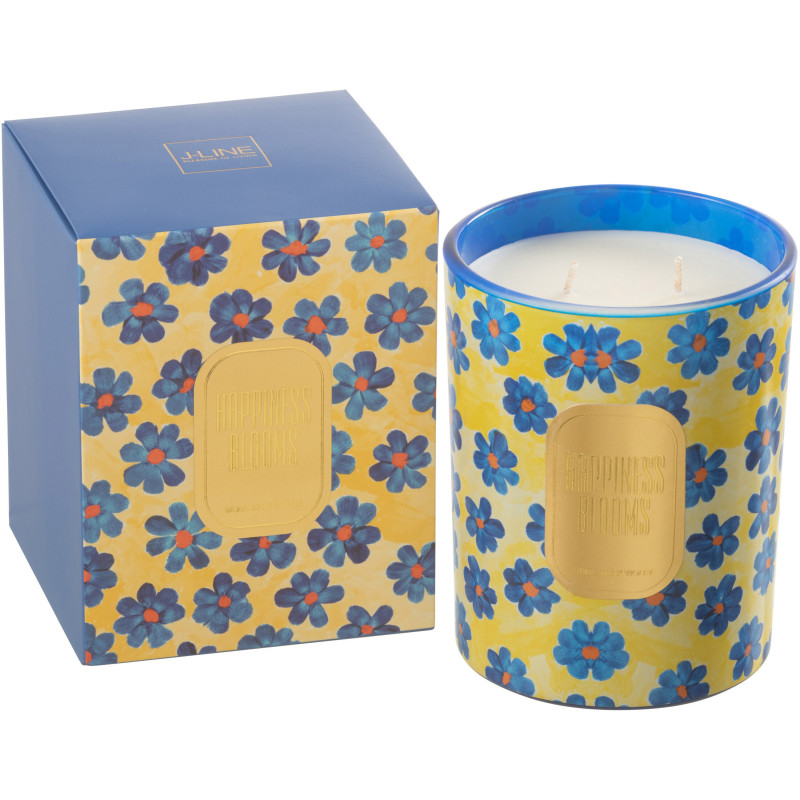 Bougie parfumée XL Senteur Florale White Musk Violet 70 heures Happiness Blooms - 2