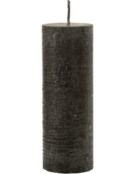 Bougie d'extérieur Pilier en Noir 50 heures Hauteur 28 cm J-Line - 1