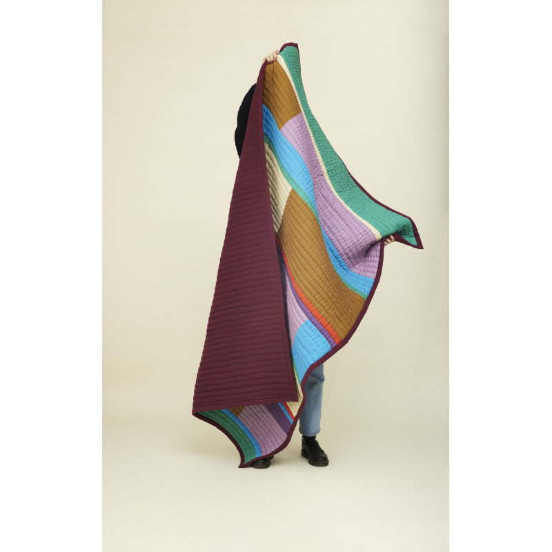 Grand Plaid original matelassé 140x200 en Coton Multicolore Pavilion - 4