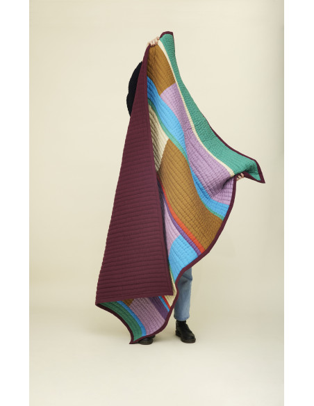 Grand Plaid original matelassé 140x200 en Coton Multicolore Pavilion - 4