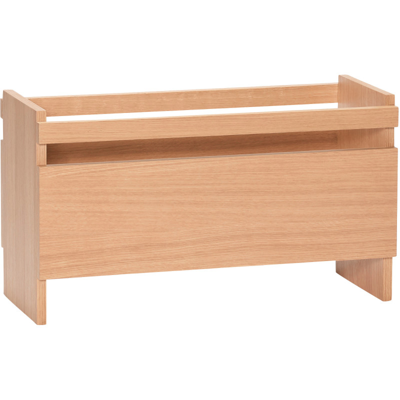 Jardinière moderne Rectangulaire 70 cm en Bois MDF Naturel Effet chêne Forma - 2