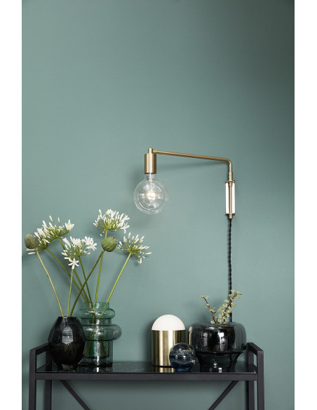 Vase moderne Rond Hauteur 17 cm en Verre soufflé Gris Facet - 3