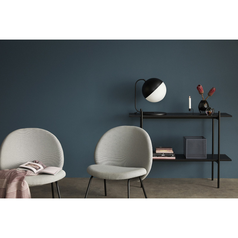 Vase moderne Rond Hauteur 17 cm en Verre soufflé Gris Facet - 4