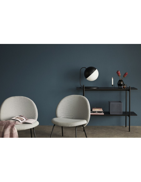 Vase moderne Rond Hauteur 17 cm en Verre soufflé Gris Facet - 4