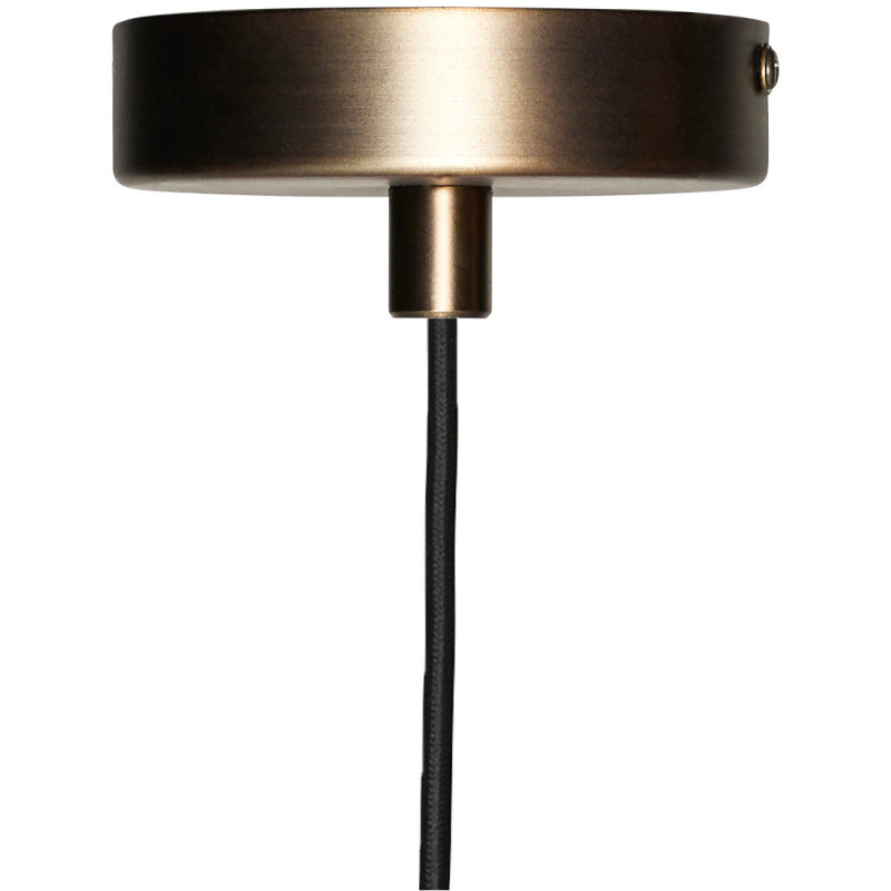 Suspension moderne chic Diamètre 25 cm en Verre Blanc Métal Laiton Bruni Contrast - 3
