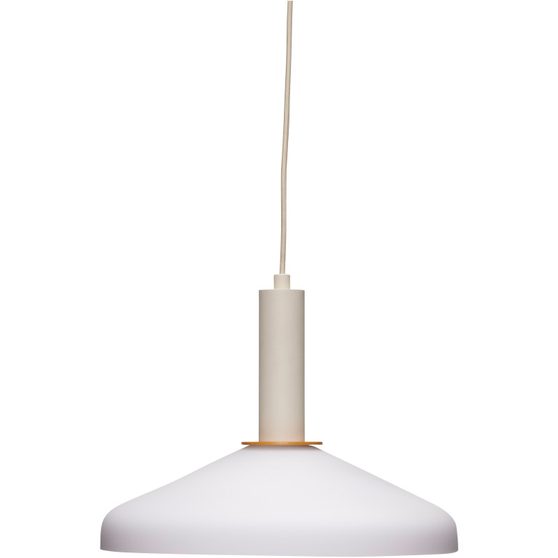Suspension design moderne Diamètre 35 cm en Verre Blanc Métal Sable Orange Apollo - 1