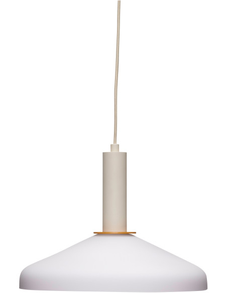 Suspension design moderne Diamètre 35 cm en Verre Blanc Métal Sable Orange Apollo - 2