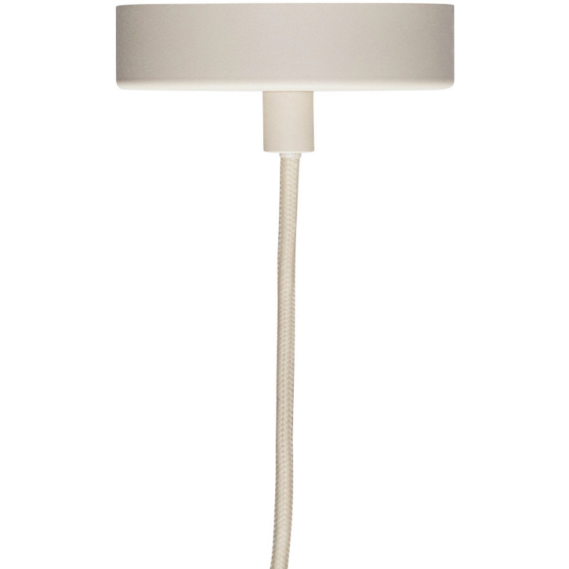Suspension design moderne Diamètre 35 cm en Verre Blanc Métal Sable Orange Apollo - 3