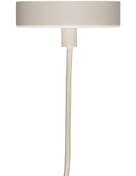 Suspension design moderne Diamètre 35 cm en Verre Blanc Métal Sable Orange Apollo - 3