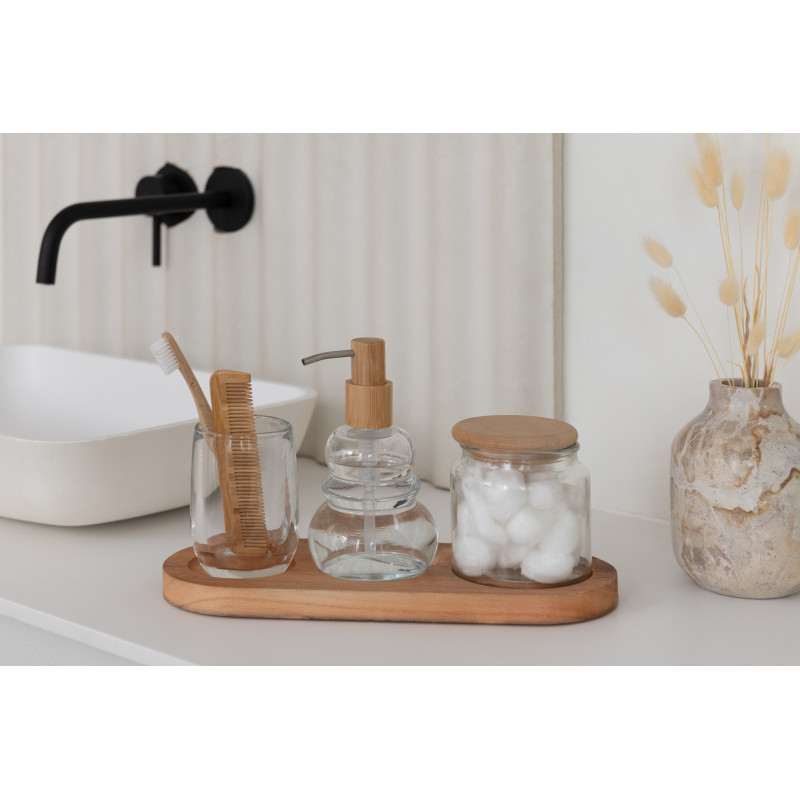 Vase Ovale Hauteur 10 cm en Marbre Beige Tasoz - 2