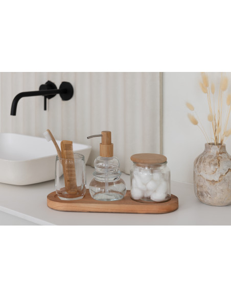 Vase Ovale Hauteur 10 cm en Marbre Beige Tasoz - 2