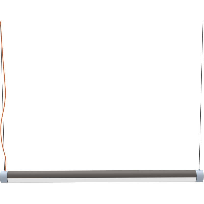 Grande Suspension Néo moderne 85 cm en Métal Naturel Effet bois Verre Interplay - 1