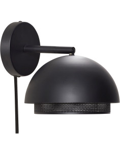 Applique murale moderne chic en Métal Noir Edge - 2