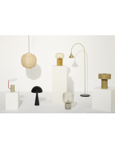 Grande Lampe à poser design Champignon Hauteur 50 cm en Métal Noir Mush - 1