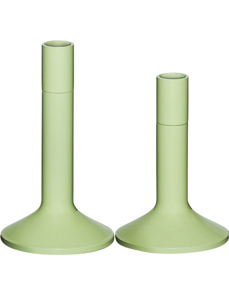 Bougeoir moderne en Métal Vert clair Kindred (Lot de 2) - 1
