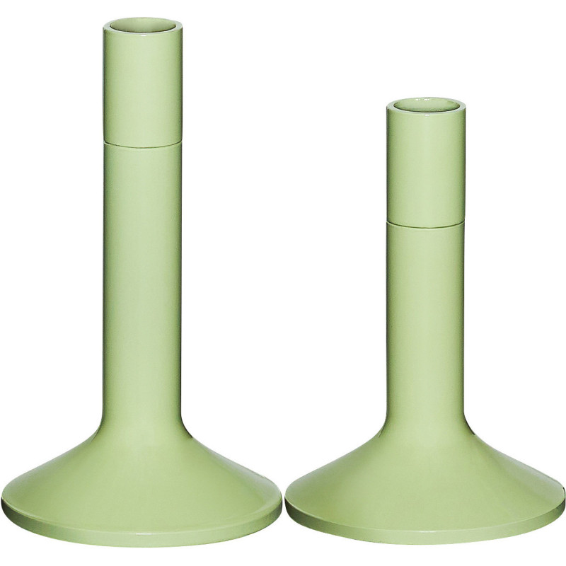 Bougeoir moderne en Métal Vert clair Kindred (Lot de 2) - 2