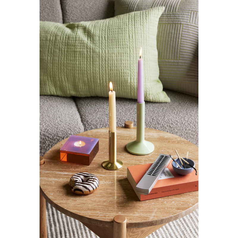 Bougeoir moderne en Métal Vert clair Kindred (Lot de 2) - 5