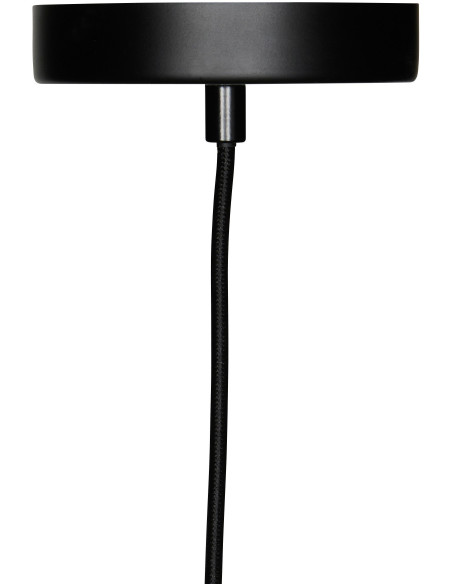 Suspension industrielle moderne Diamètre 40 cm en Métal Noir Ray