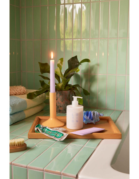 Bougeoir moderne en Métal Orange Kindred (Lot de 2) - 4