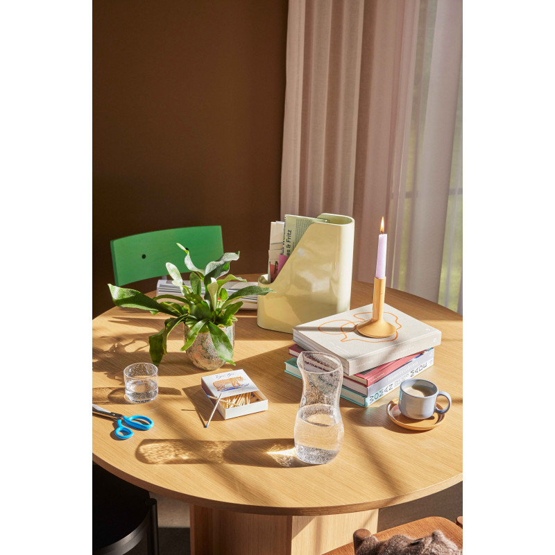 Bougeoir moderne en Métal Orange Kindred (Lot de 2) - 5