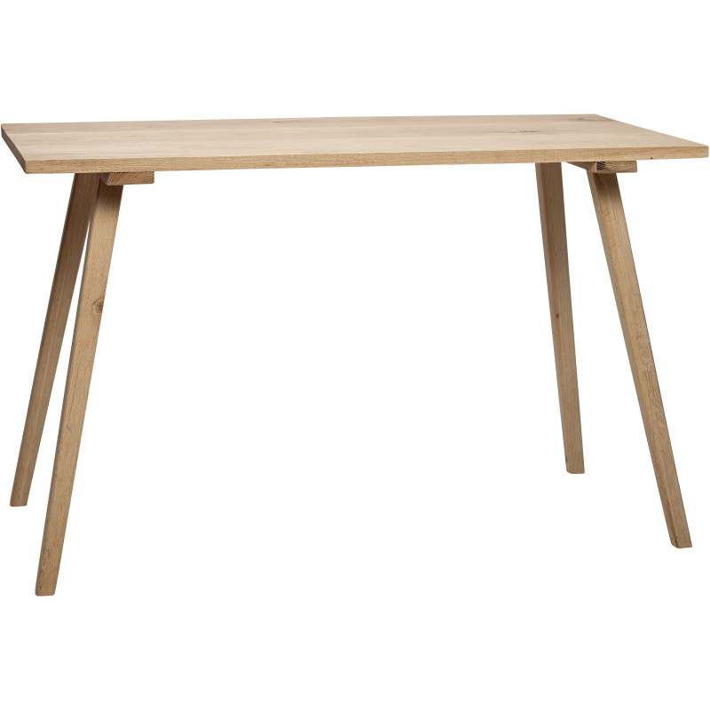 Table à manger moderne Rectangulaire 6 personnes en Bois MDF Naturel Effet chêne Nomad - 1