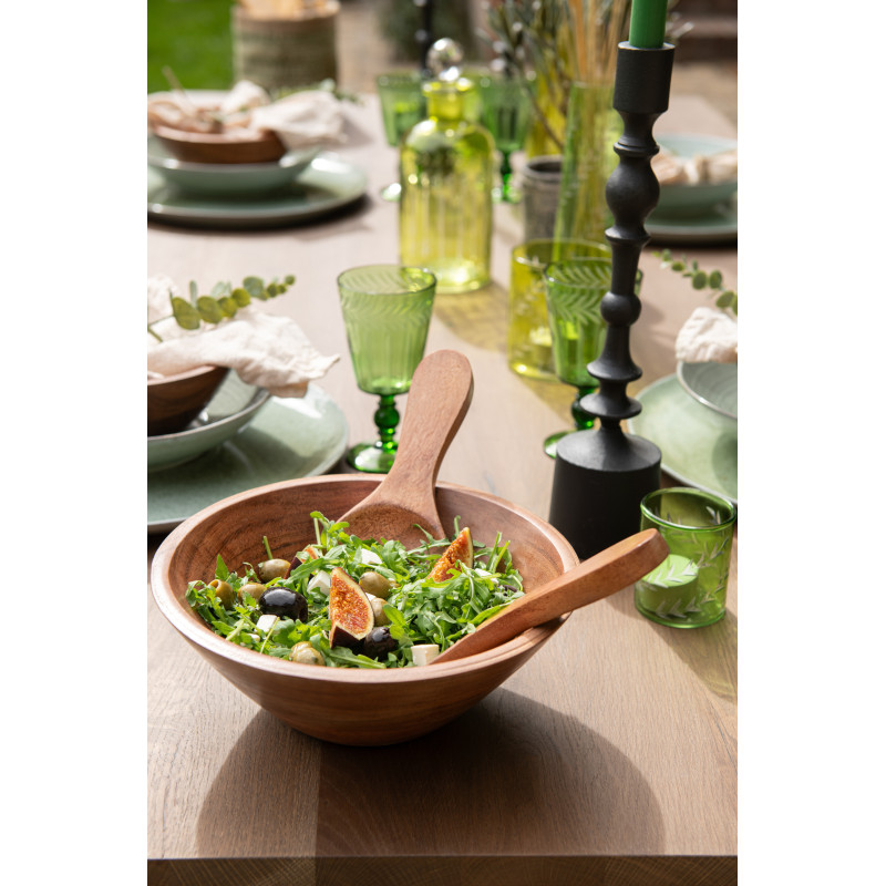 Saladier 25 cm en Bois d'acacia Naturel Dars - 3