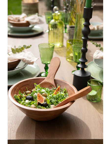 Saladier 25 cm en Bois d'acacia Naturel Dars - 3