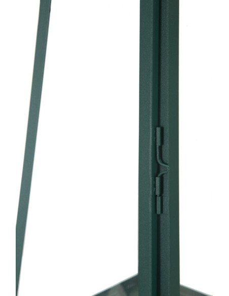 Lanterne à bougie moderne en Métal Vert Doré Verre Transparent Grent (Lot de 2) 