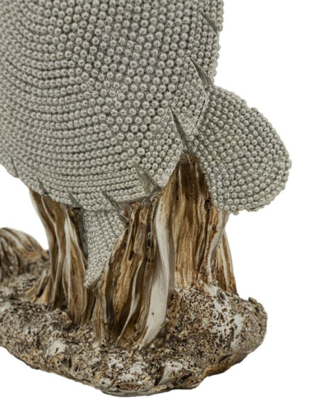 Statuette déco moderne Tortue en Résine Argenté Brillant Sparky 