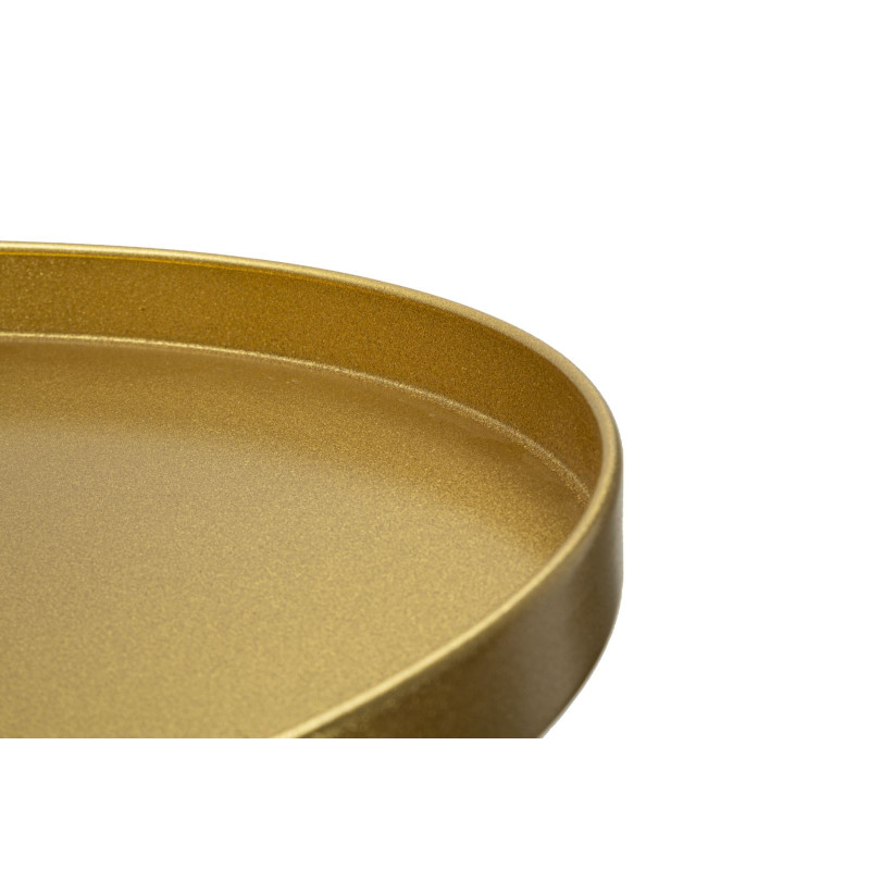 Sellette haute moderne Ronde Hauteur 100 cm en Métal Doré Doha 